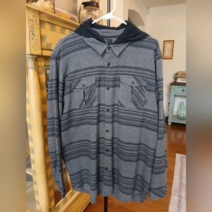 O'Neill Black and Gray Plaid Shirt